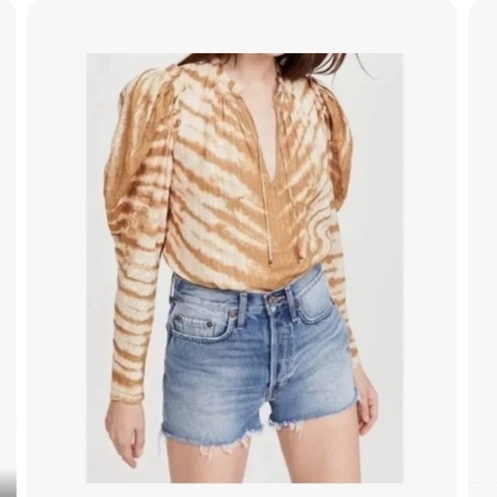 Ulla Johnson Madena blouse. Tiger print. Perfect early fall blouse!